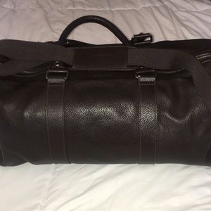 Cole Haan Leather Duffel Bag / Weekender Bag